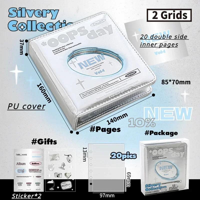 Retro Shape Card Photo Album for 3 Inch Kpop Star Small Photo Card Collection Book Creative Design Card Binder Chasing Gifts