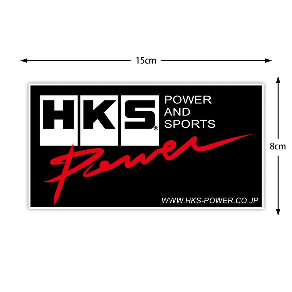 For HKS Sticker JDM Racing Decals Motorcycle Scooter Auto Window Bumper Car Decoration ADVAN Modified Accessories