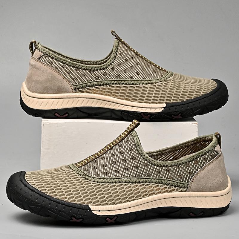 Men s Summer Breathable Mesh Slip-On Sport Sandals 38
