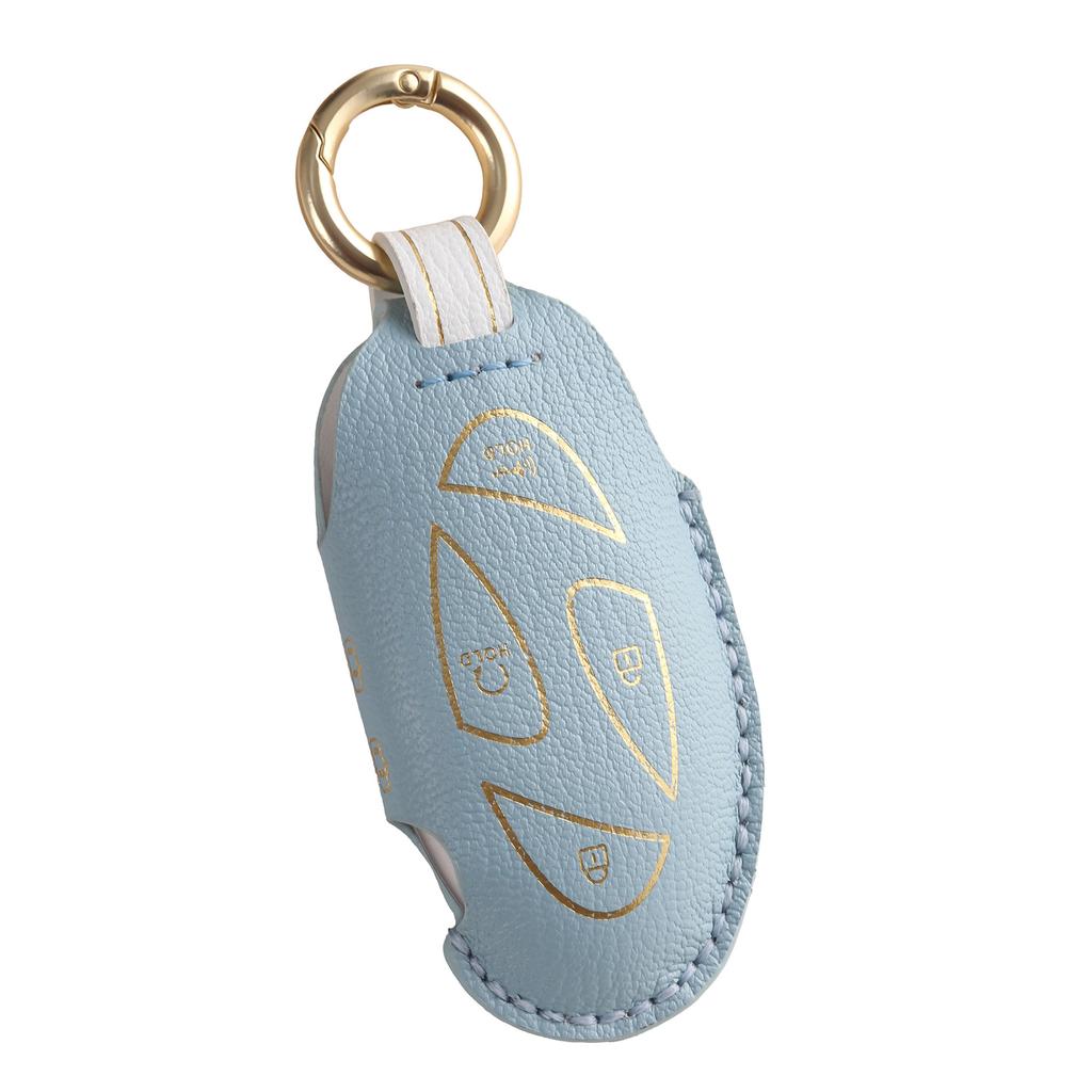 Customized Leather Key Cover, Suitable for Modern Car Key Cover, Pure Hand-stitched Cowhide High-end Key Protection Bag