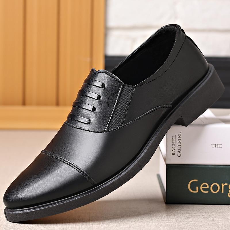 Frühling und Herbst Britische Freizeit-Business-Kleidung Lederschuhe Herrenschuhe Einzelne Schuhe Freizeitschuhe Anzug