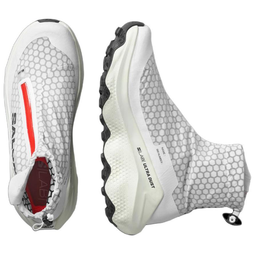 SALOMON S/Lab Dust Comfortable Versatile Non-Slip Wear-Resistant High-Top Running Shoes Unisex Running Shoes White Gray 477239