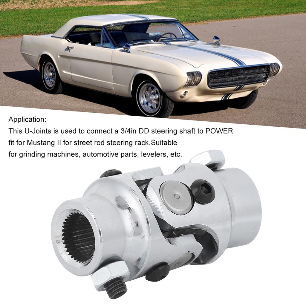 Giunto Cardanico Albero Sterzo 3Celsius4-36 Scanalature X 3Celsius4in DD per Rettificatrici Livellatrici Adatto per  (Nero )