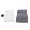 Stone Dish Drying Mat for Kitchen Counter Diatomite Folding Absorbable Multi Purpose Dish Drying Pad Gray