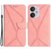 HT05 For Xiaomi Redmi 13C 4G/5G/13R 5G/Poco M6 5G/Poco C65 4G Leather Case Wallet Cover Imprinted Line