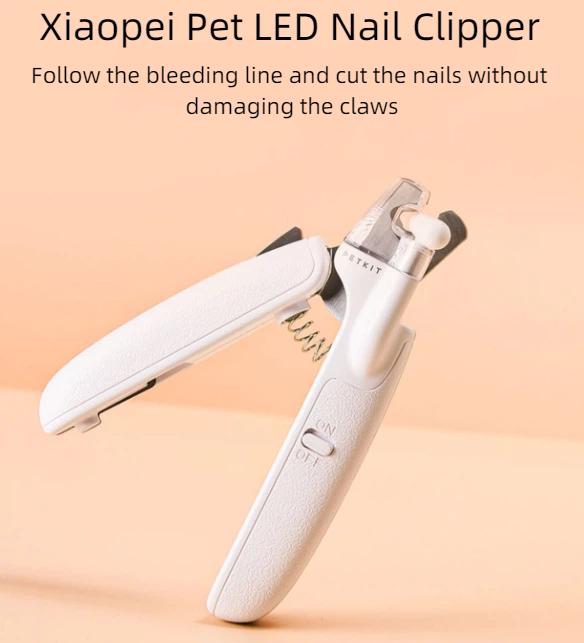 Haustier Hund Katze Nagelknipser Schere Haustier Nagel Zehenkralle Knipser Schere PETKIT Mit LED-Licht Nageltrimmer