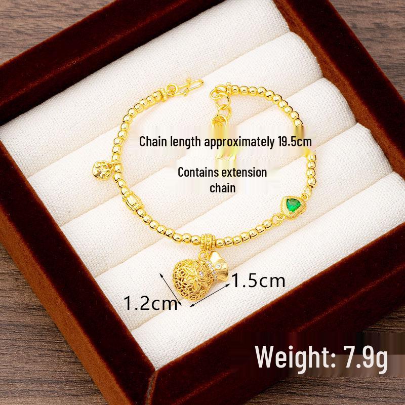 Ancient Five Emperor Coin Necklace & Diamond-Set Copper Earrings - Trendy, Long-Lasting Jewelry for Women