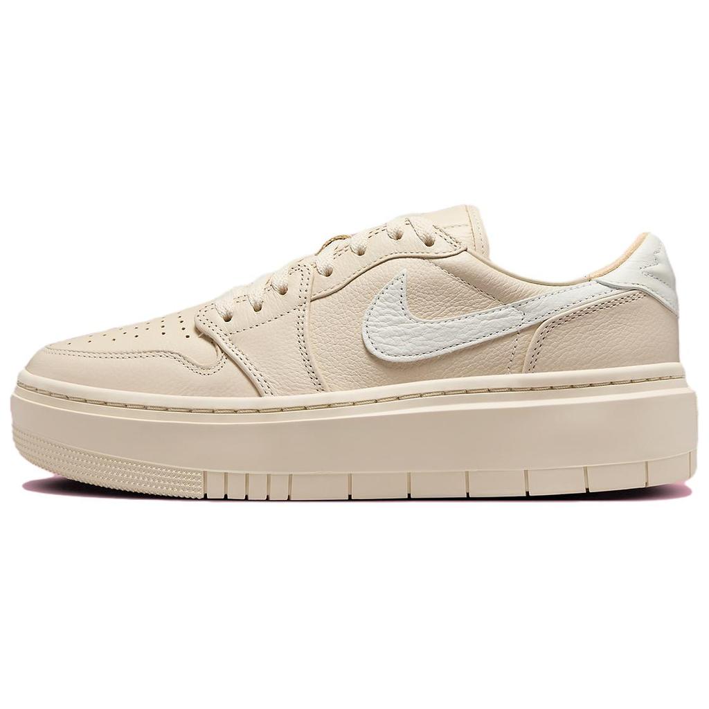 New Jordan Air Jordan 1 Cushioning Anti Slip And Wear Resistant Low Top Vintage Basketball Shoes Women's Ecru DH7004-200