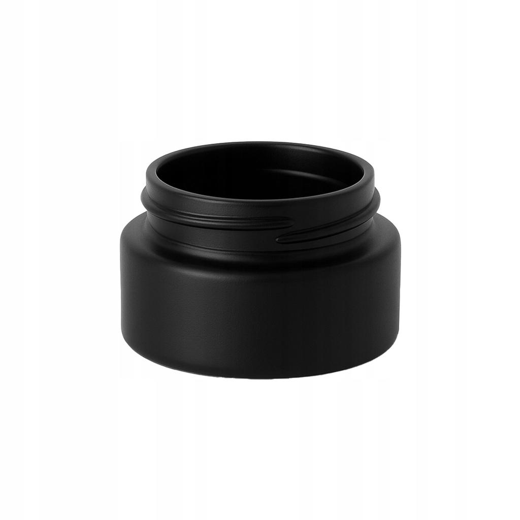 Glass Jar BLACK MATT 20g for Cream Balm Cosmetics Ointment Gel Jar