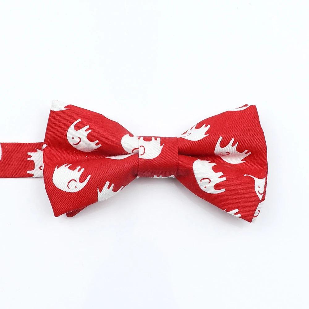 Floral Cotton Bowtie Elephants Whales Flower Pattern Parent Children Family Set Colorful Butterfly Wedding Party Accessory Gifts
