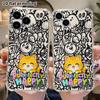 Phone Case: 2D flat suitable for iPhone 18 17 16 15 14 13 Pro, transparent four corner protective case, orange cat, Christmas and Halloween gifts