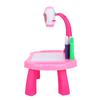 Educational Drawing Toys Set Painting Toy Projector Desk Tablet Learning Toy Tool Gift (Pink)