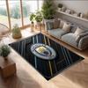 Manchester City Printed Flannel Area Rug Non Slip Soft Polyester Floor Carpet Indoor Decor Mat for Bedroom Living Room Sofa