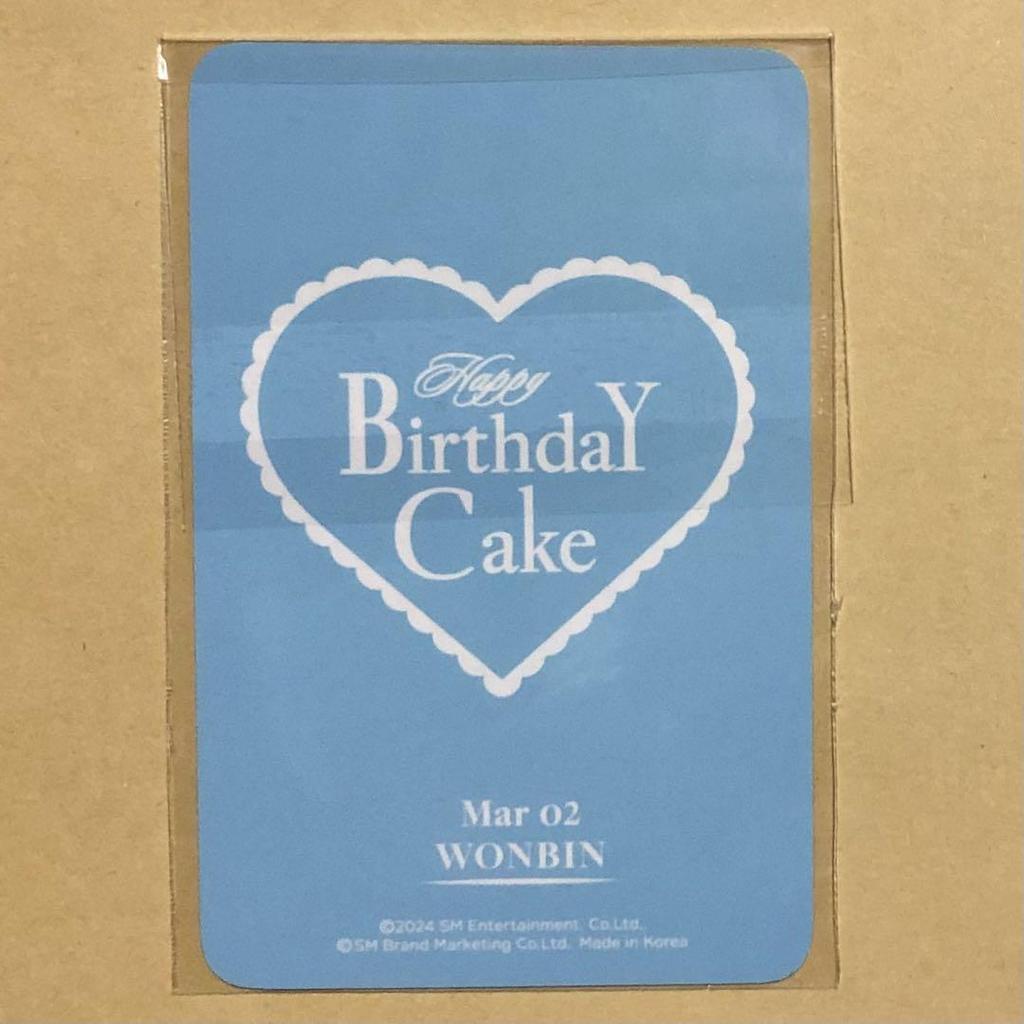 [USED] RIIZE Won Bin 2024 Birthday MD Trading Card