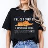 Women T-Shirt Sleepy Lazy Cow Graphic Y2k Tops Funny Dramatic Animal Print Shirt Summer Short Sleeve Tee Vintage Female Clothing