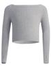 Adult Autumn/Winter Long Sleeve One-Shoulder Dance Sweater - Classical Ballet Body-Shaping Shawl Top