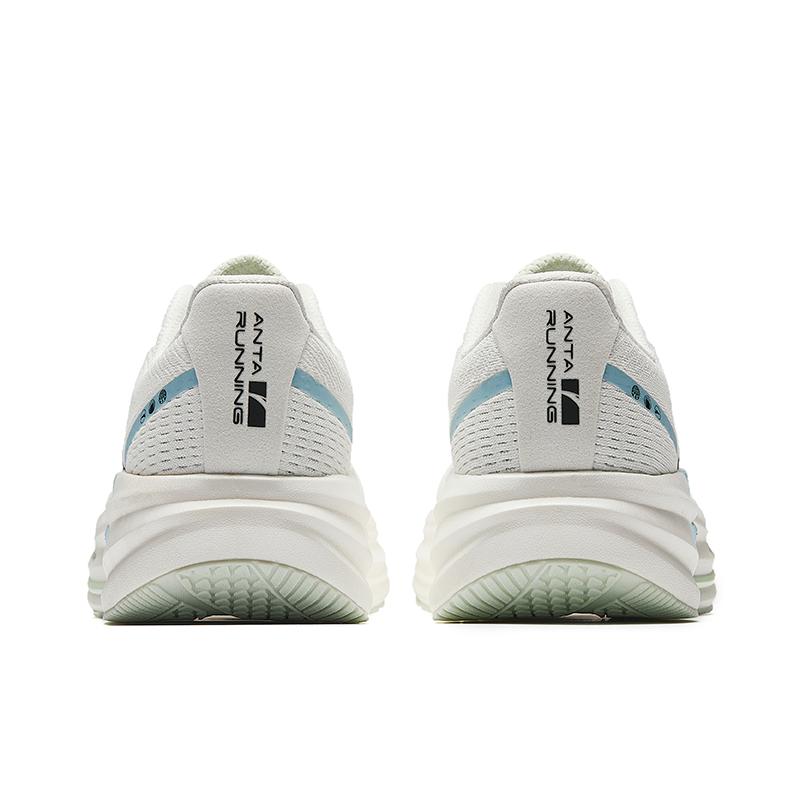 Anta Comfortable Versatile Shock Absorbing Breathable Low Top Casual Running Shoes Women Sneaker Paper-White Ming-Blue 122535562-1