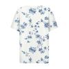 Women's T Shirt Tee Print Button Short Sleeve Daily Weekend Fashion Basic V- Neck Regular Top