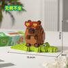 Cute Capybara Construction Blocks Figurine Micro Blocks Educational Toys Diy Model Fun Stem Plaything Desktop Decor Model & Collectible