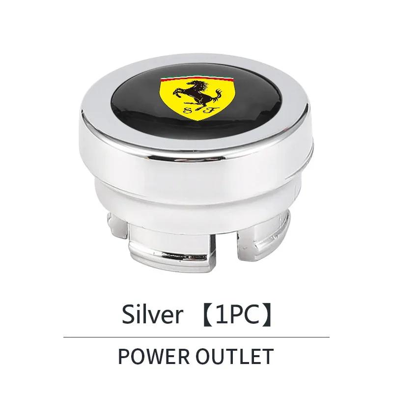 ABS Car Cigarette Lighter Cover Dust Proof Decoration Cap For Ferrari 308 GT4 328 GTB GTS F355 360 Modena F430 458ltalia 488 GTB MQ4