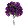Flores Violetas Artificiales Estaca de Suelo Flor Falsa Para Decoración de Hogar Jardín Patio Porche Patio Boda Fiesta Flor de Plástico Decoración