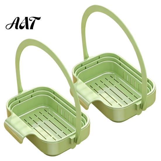 Kitchen Sink Drain Basket Hanging Basket, Foldable Stretchable Colander, Space Saving Food Waste Holder Strainer, Multi-functional Faucet Storage