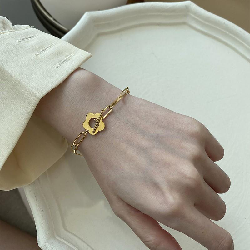 S925 Sterling Silver Korean Style Women's Bracelet - Perfect for Couples and Birthday Gifts