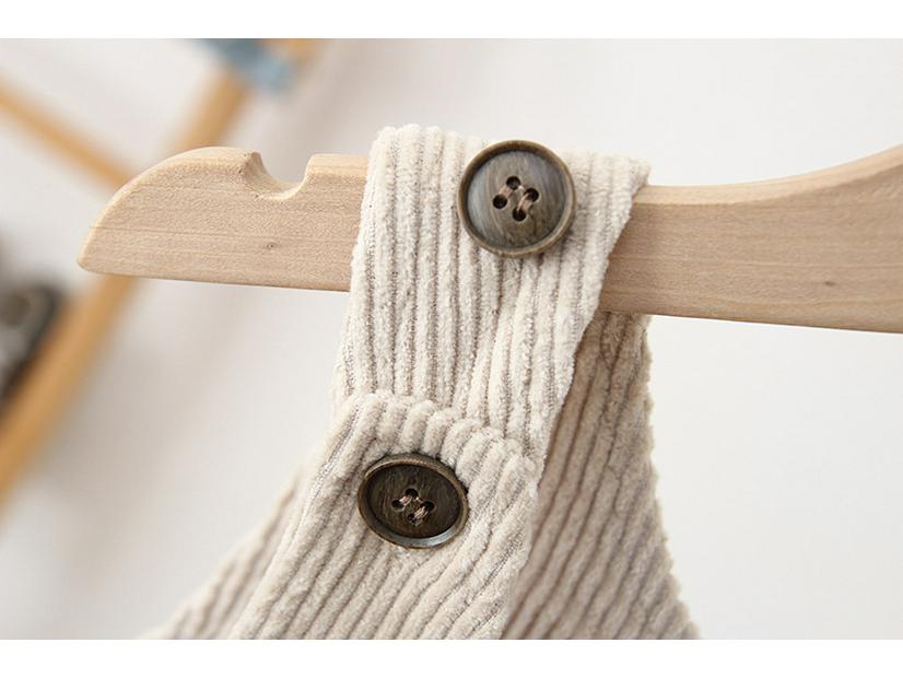 2025 Winter Cord-Latzhose im koreanischen Stil für Babys (0-3 Jahre) - Süßes Einteiler-Outfit