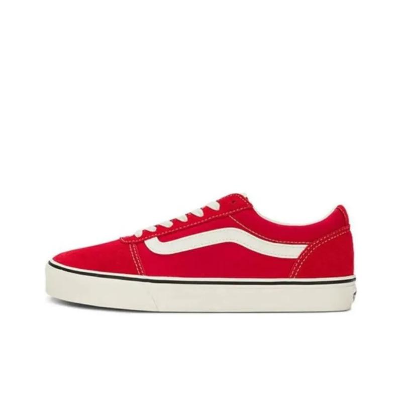 Vans Ward Fashion Versatile Comfortable Shock Absorbing Durable Low Top Casual Shoes Kids Sneaker Red VNOA5HTSBOP