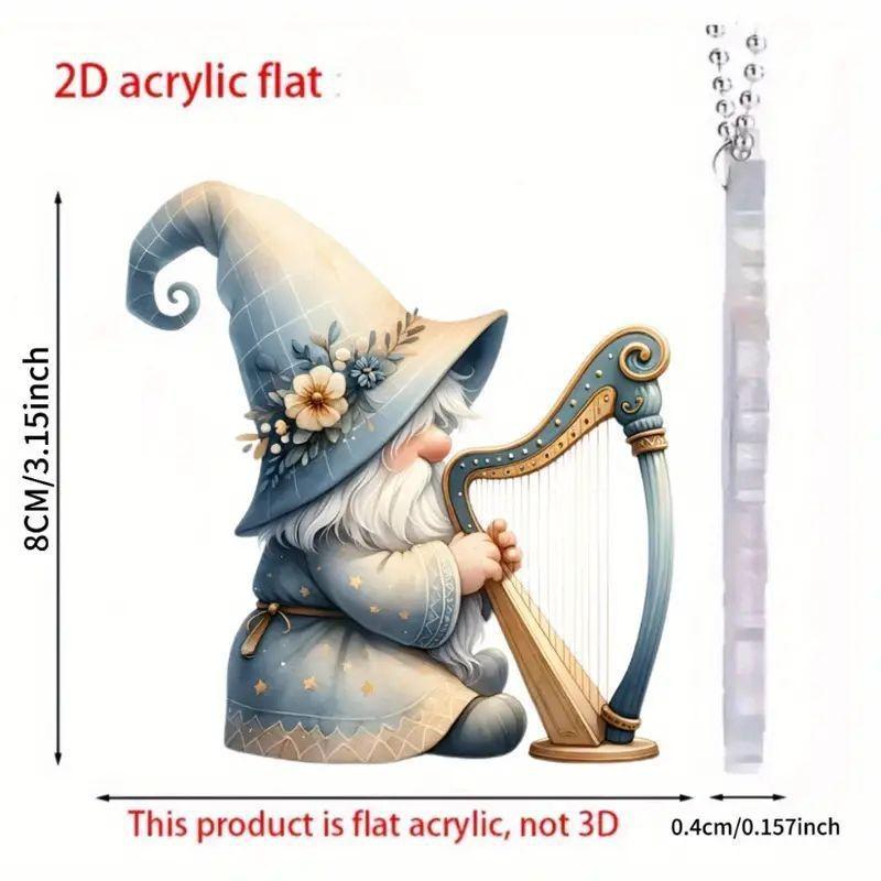 

Акриловый Гном Забавное Подвесное Украшение Красочный Мультяшный Декор Для Машин И Рюкзаков Аксессуар Стильный 5