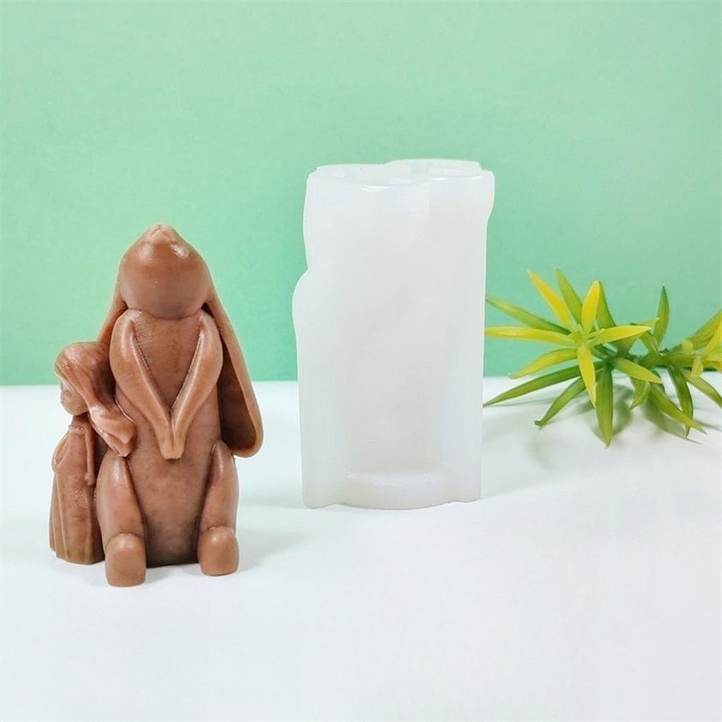 Bear and Girl Candle Aromatherapy Mold Beautiful Scented Candles Silicone Mold Aromatherapy Resin Molds DIY Craft