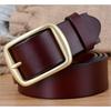 Solid Brass Buckle Belts for Women Mens Luxury Designer Ceintures High Quality  New Arrival 100% Full Grain Genuine Leather