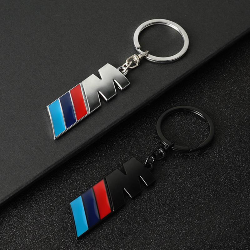 New 3D Metal Car Emblem Keychain Key Chain Keyrings Key Holder for BMW M3 M5 M Power Auto Modification Accessories Fashion Gift lcmn88