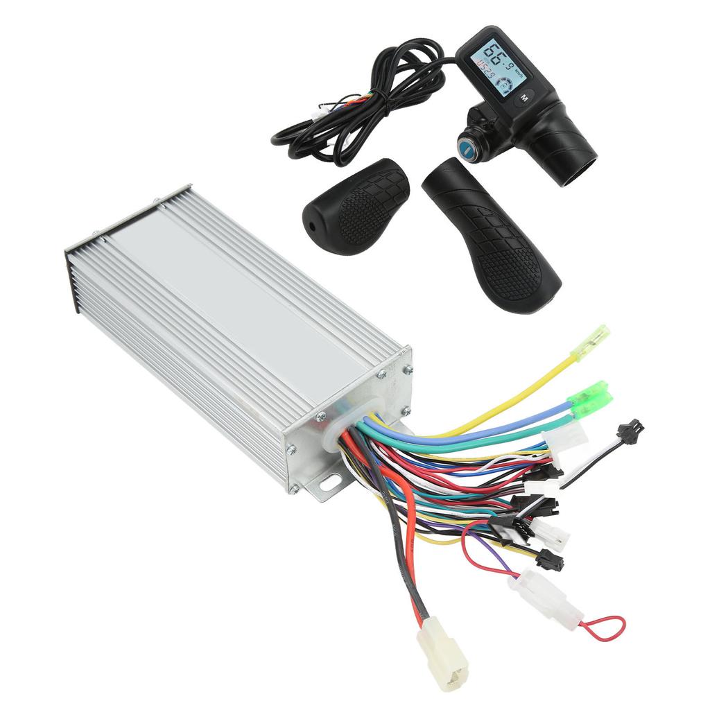 36V 48V 1000W Electric Bike Motor Brushless Controller 805 LCD Panel Split Throttle Grip for 22.5mm Handlebar
