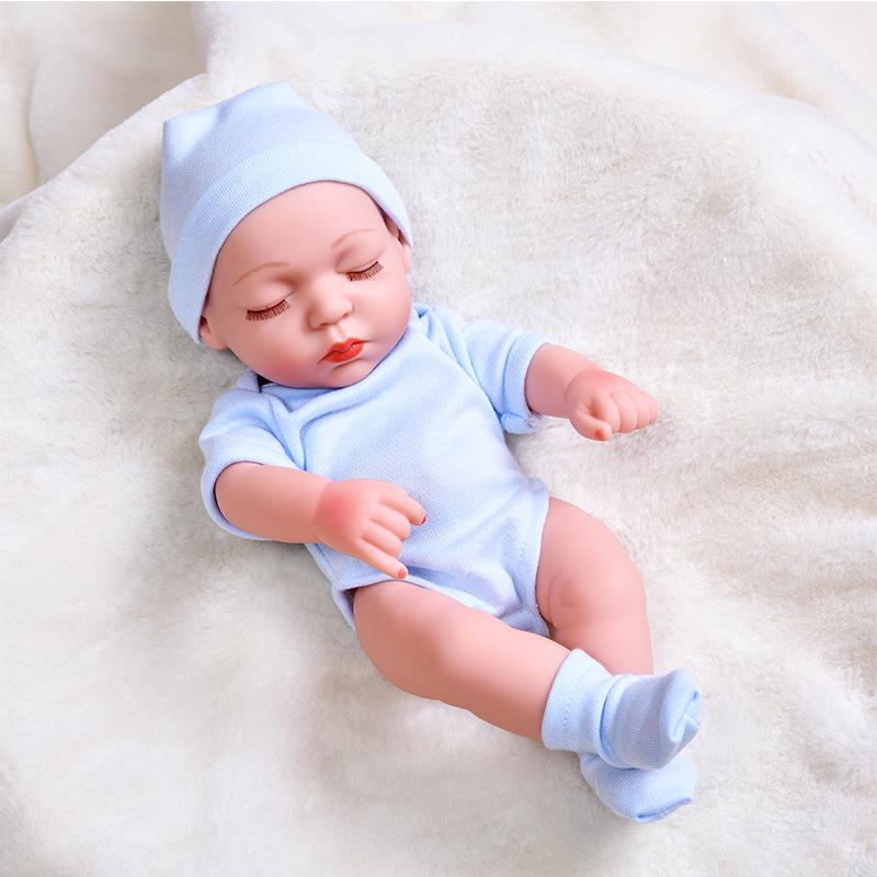 30cm Silicone Reborn Baby Doll - Soft Sleep Companion & Child Role-Playing Toy