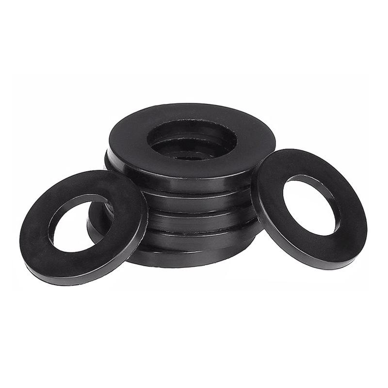 Ultra-Thin Black Nylon Washer: Wear & Temperature Resistant, Thickened Insulating Plastic Flat Gasket.