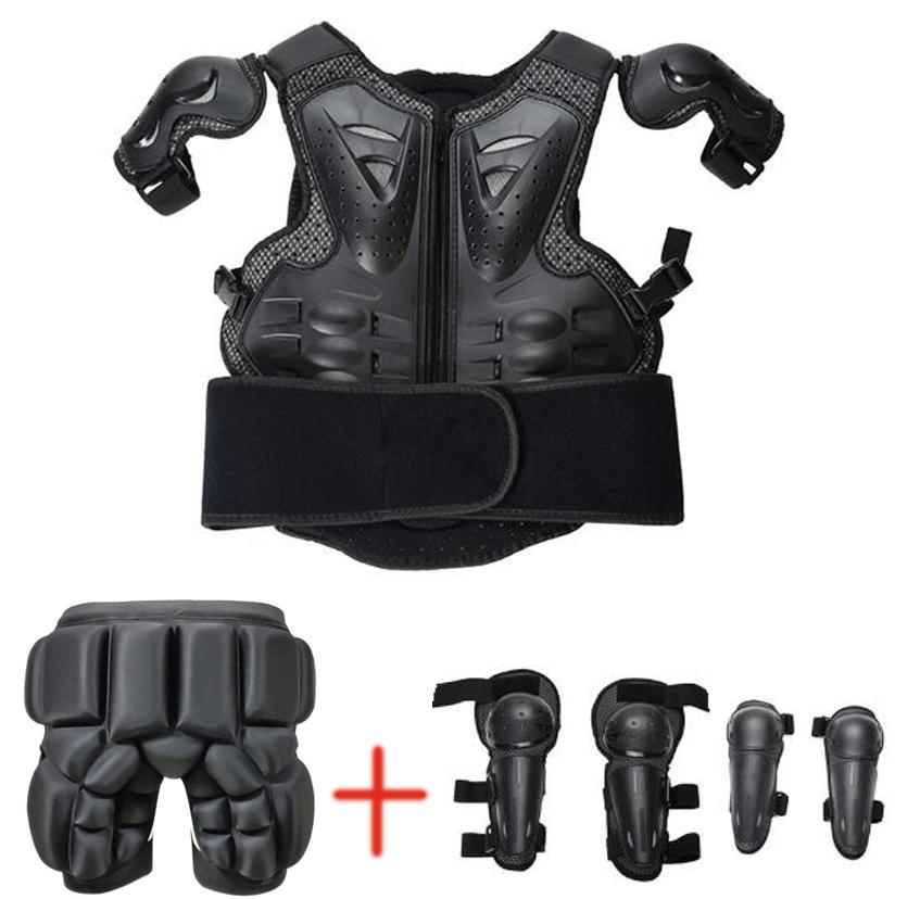 Kids Full Body Armor Motocross Off-Road Protective Vest Suit Anti-Impact with Knee & Elbow Guards for Boys And Girls 4-13 Years