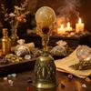 Natural Crystal Star Moon Love Tourmaline Crystal Magic Bell DIY Creative Halloween Witch Magic Props