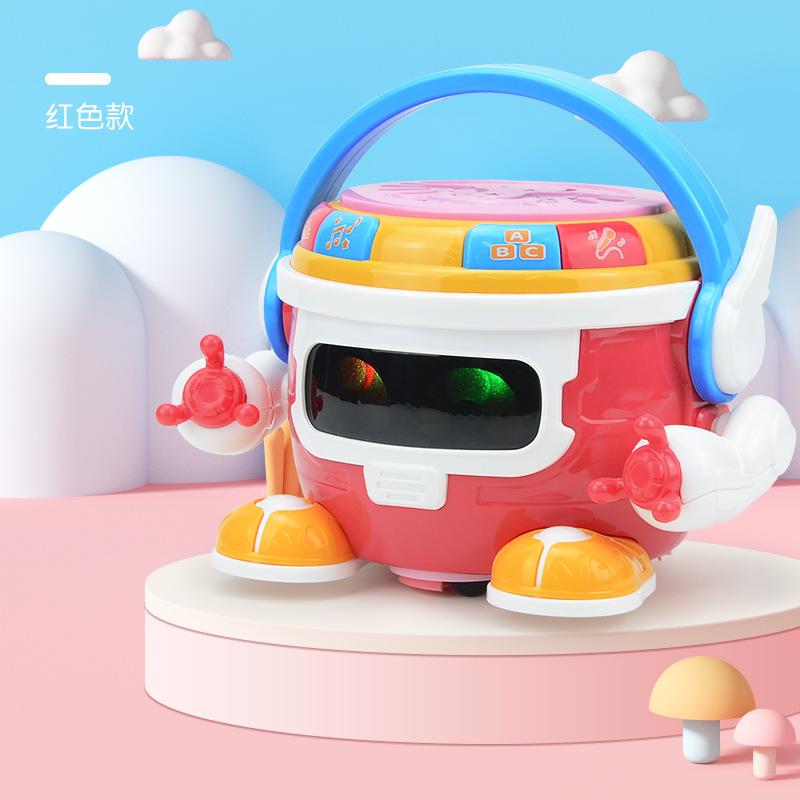 

Lighting And Music Projection Hand Drum, Electric Multi-Functional Early Education Universal Robot, Infant And Children S Toys
