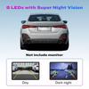 American License Plate Frame Waterproof Car Rear View Camera US Reverse Backup Camera IR Night Version Parking Assistance 8LED