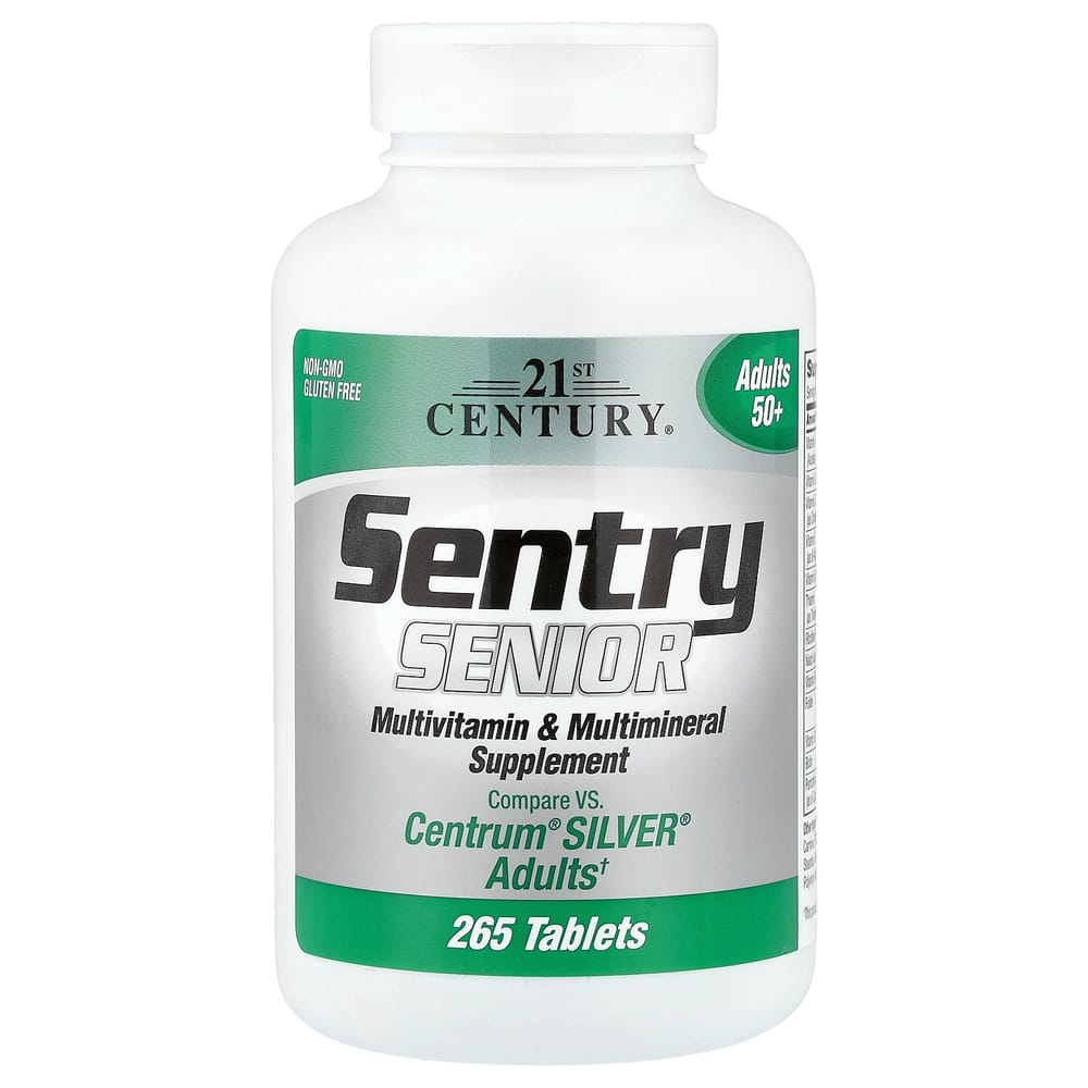21st Century Sentry Senior Multivitamin & Multimineral Supplement for Adults 50+, 265 Tablets