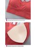 European & American Plus Size Criss-Cross Back Sports Bra - Wire-Free, Shockproof Yoga & Running Bra for Women