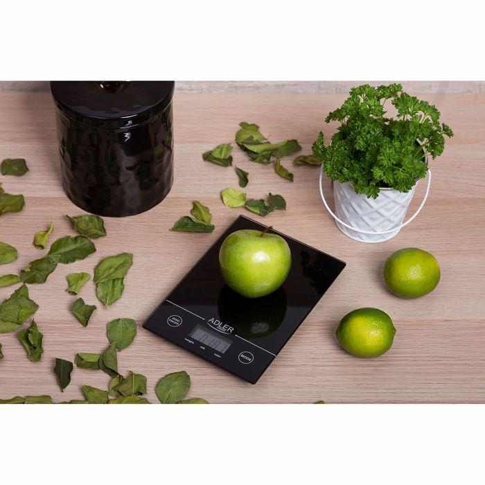 Balance de cuisine - Adler - AD 3138 - Électronique - 5 kg - Noir