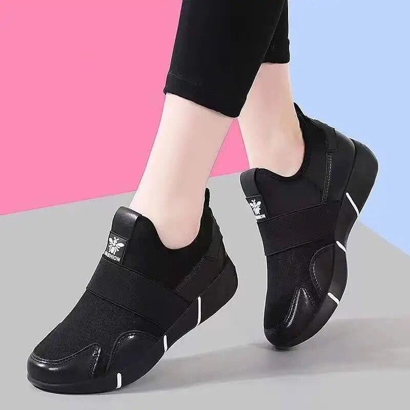 Kadın Sonbahar Siyah gündelik ayakkabı Kadın Yeni Rahat spor ayakkabılar Nefes Spor Ayakkabı Bayanlar koşu ayakkabıları Zapatos De Mujer