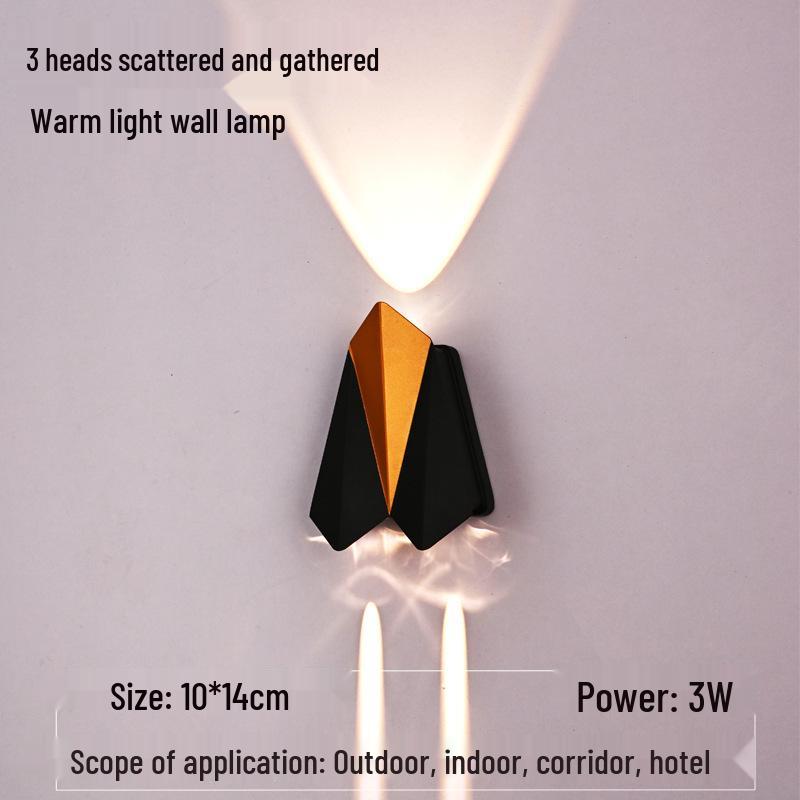 Airplane Series Outdoor Minimalist Wall Light for Villa, Courtyard, Balcony, Corridor, Aisle, or Stairway