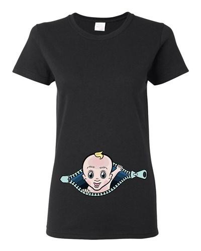 Baby Boy Zipper Cute Babies Novelty Ladies DT T-Shirt Tee Unisex T-Shirt XXXL