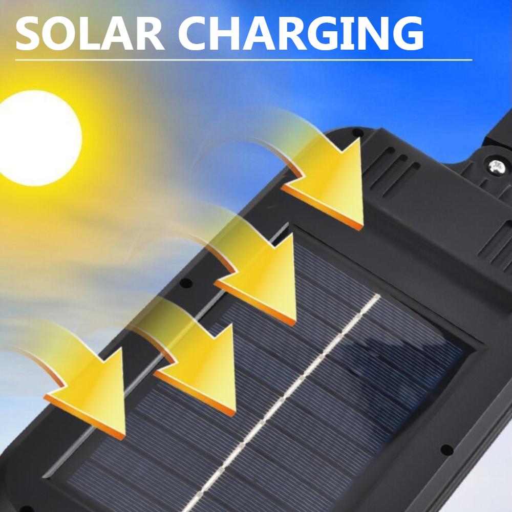 LED Solar Street Light IP65 Waterproof Outdoor Solar Motion Sensor Wall Light Security Lamp for Garden Yard Patio Pathway