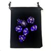 With Bag 7Pcs Dnd Polyhedral Dice Set For Tabletop Board Games Rpg Dice D4 D6 D8 D10 D% D12 D20 Clear Transparent Dice 10Colors