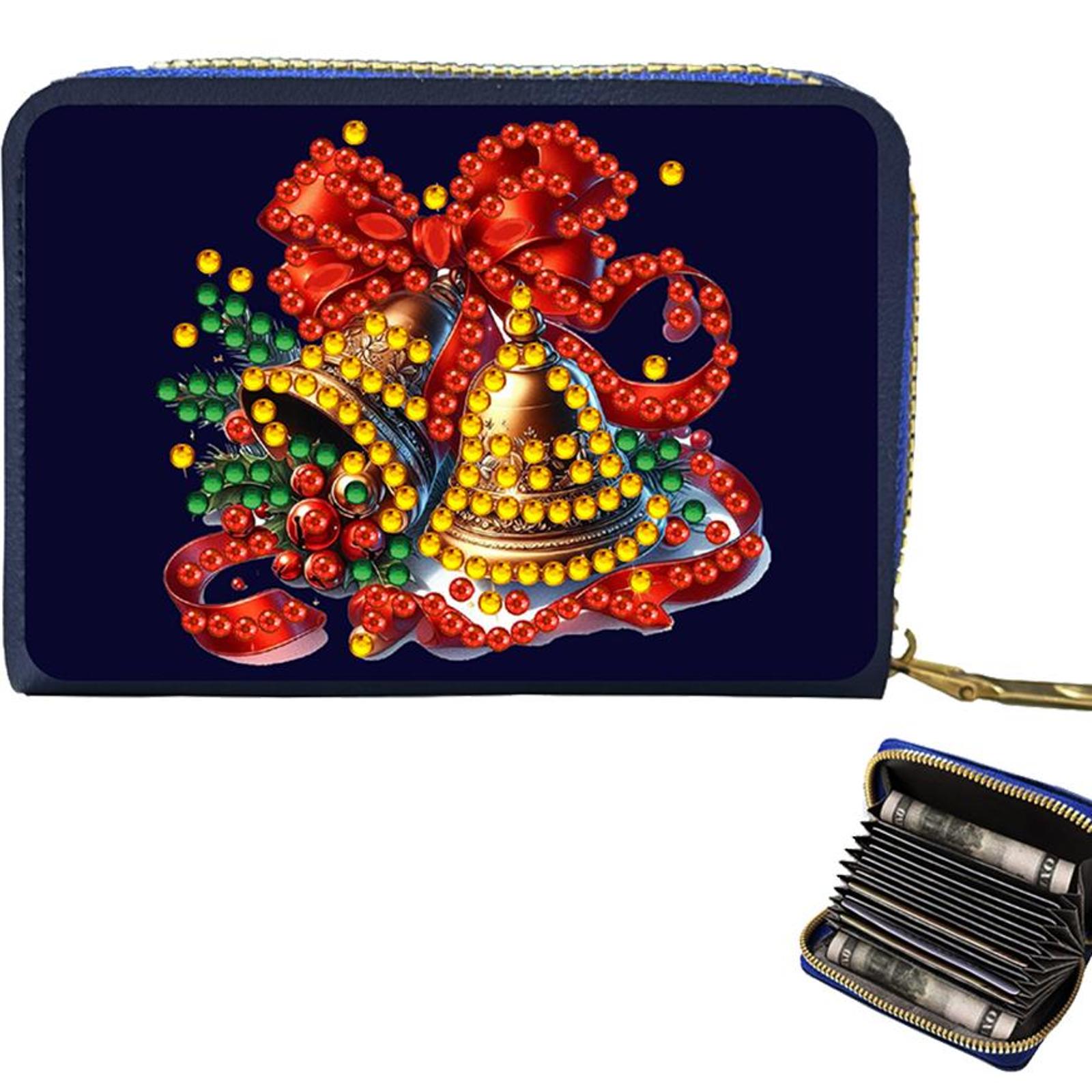 

DIY Diamond Painting Bling Rhinestone Makeup Bag PU Diamond Dot Diamond Card Pack 5D Diamond Painting Coin Pouch DIY Craft Gift