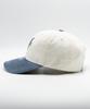 Wieoldeuwoldeu Heart Tower Pigment Color Block Ball Cap Ivory
